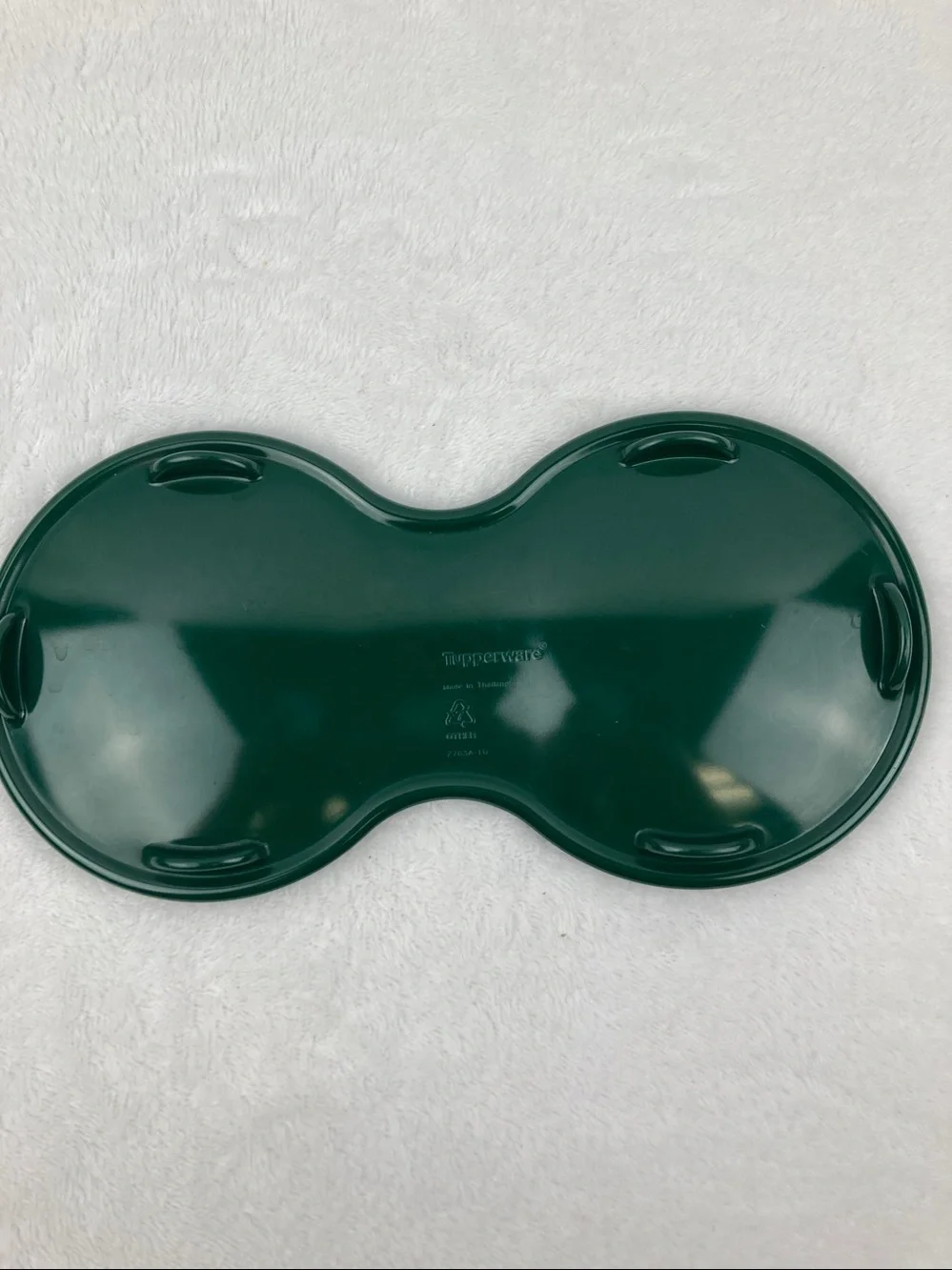 Vintage Tupperware Spoonz Hunter Green Double Spoon Rest Holder 2763A-10